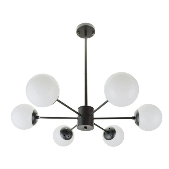 Люстра молекула в спальню Е27 60W BK (BL-776S/6)