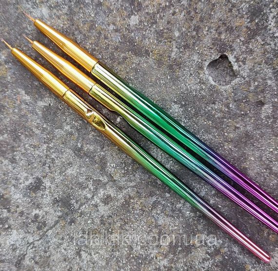 Набор кистей Lilly Beaute для росписи, вензелей и френча (3шт) | Зображення 1