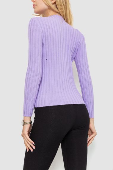 Гольф жіночий однотонний, колір бузковий, 204R038 | Зображення 3