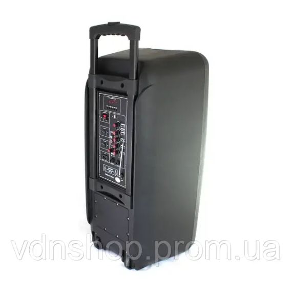 Портативная колонка Su-Kam 1010 + 2 микрофона + BT 12v220v | Зображення 3