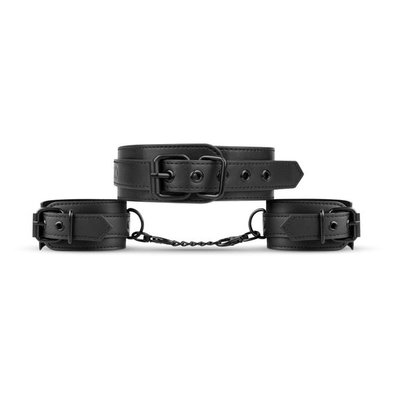 Наручники з нашийником Bedroom Fantasies Collar & Cuffs Чорний One Size | Зображення 2