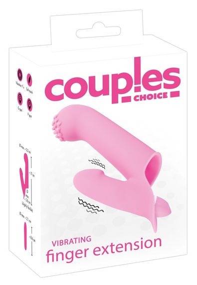 Вібронасадка на палець COUPLES CHOICE Sex Aura