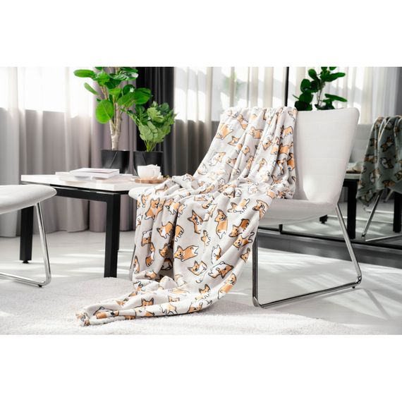 Плед Ardesto Flannel коргі, 160х200 см (ART0109PB) | Зображення 1