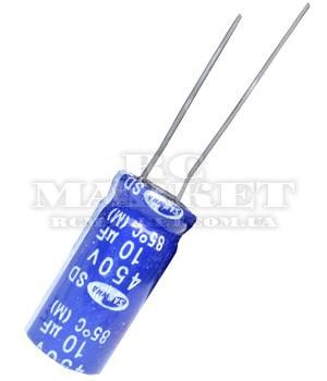 10mkf - 450v  SD 10*20  SAMWHA, 85°C конденсатор електролітичний | Зображення 1