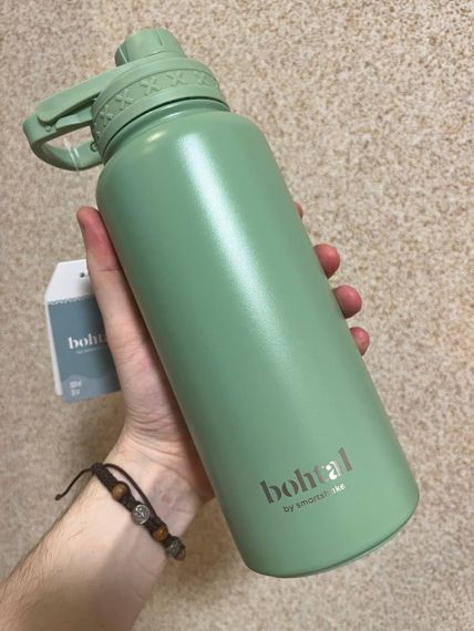 Пляшка для води металева Bohtal Insulated Sports Bottle 960 ml/32 oz Green | Зображення 7