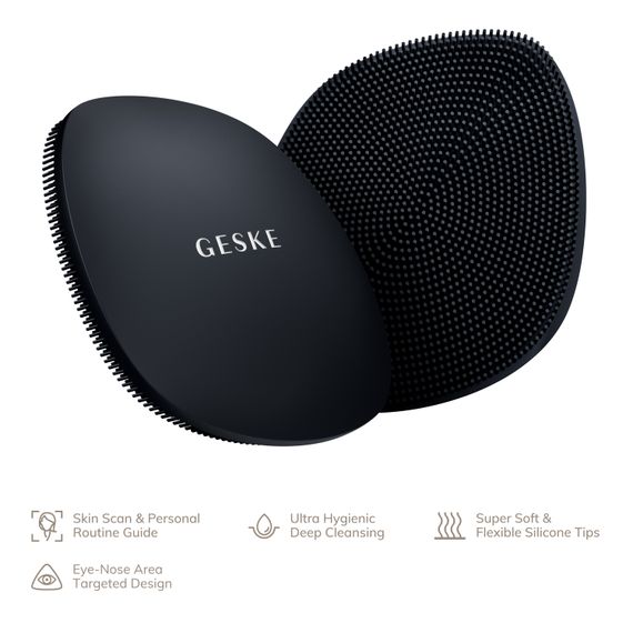 Щітка для обличчя GESKE Facial Brush 4в1 black | Зображення 1