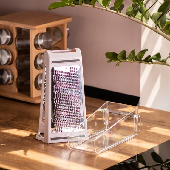 Тертка ручна для овочів і фруктів з контейнером 600 (мл) HP-8-4 | Зображення 6