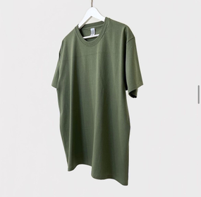 Мужская футболка классическая с коротким рукавом OW0001 цвет хаки размер S