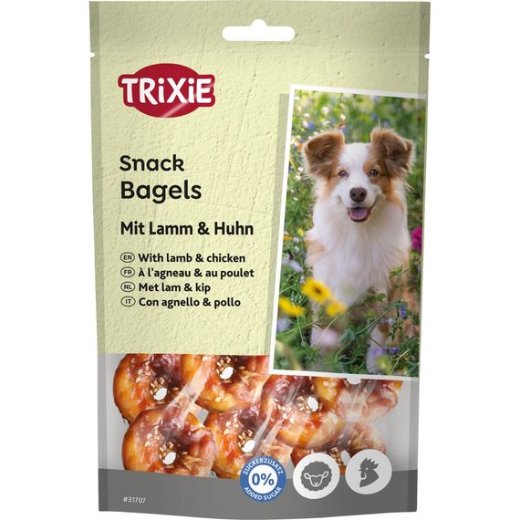 Ласощі Trixie Premio Lamb Chicken Bagles для собак кільця з ягням та куркою 100 г