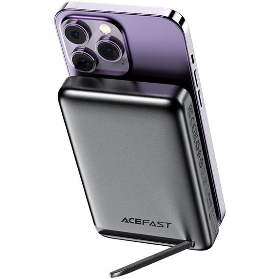 УМБ Acefast Magnetic Wireless 10000mAh 20W  PD,QC 3.0, QI 20W M6 Black | Зображення 5
