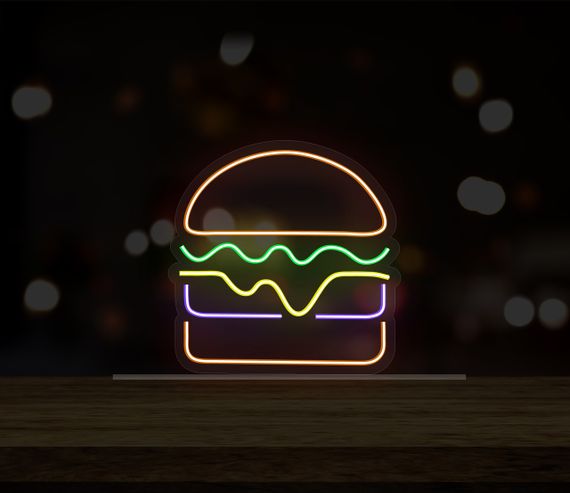 Неоновий світильник Burger 290х290 acr-n000066 | Зображення 4
