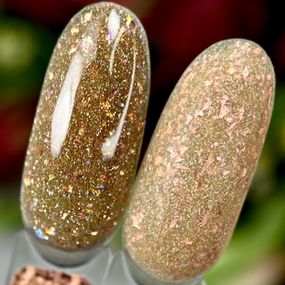 Світловідбивна база Crooz Crystal Base №12 (золота з блиском) 8мл