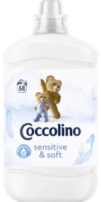 Кондиционер для белья Coccolino Sensitive & Soft 1.7 л (68 стирок)