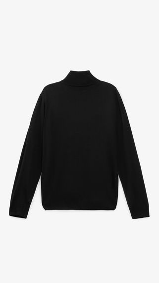 Джемпер однотонний чоловічий GENUA G01205-0001 2XL Чорний shop (2000999472169) | Зображення 3