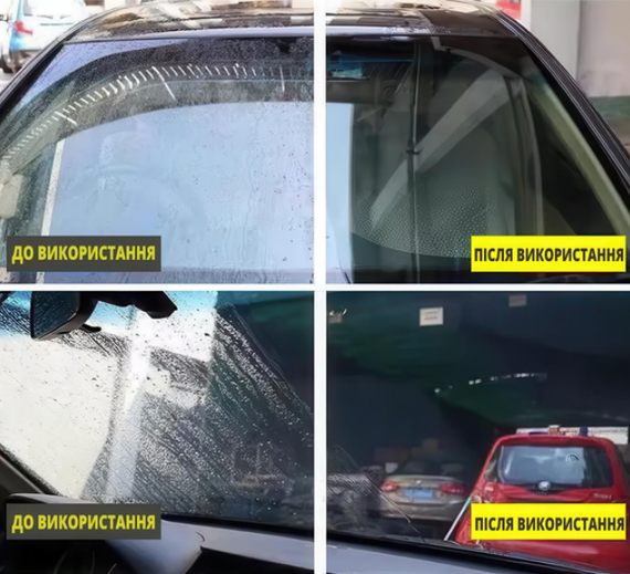 Гідрофобна щітка з активною речовиною для очищення автомобільного скла з ефектом Антидощ | Зображення 3