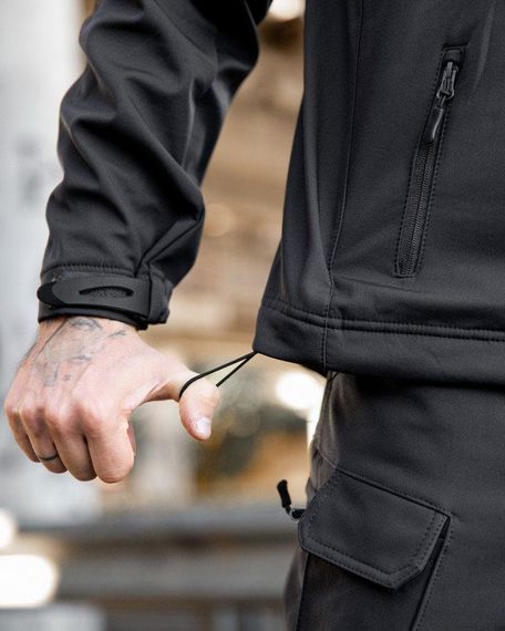 Міська тактична куртка MAXIMUS софтшел darck grey ПП7988 | Зображення 9