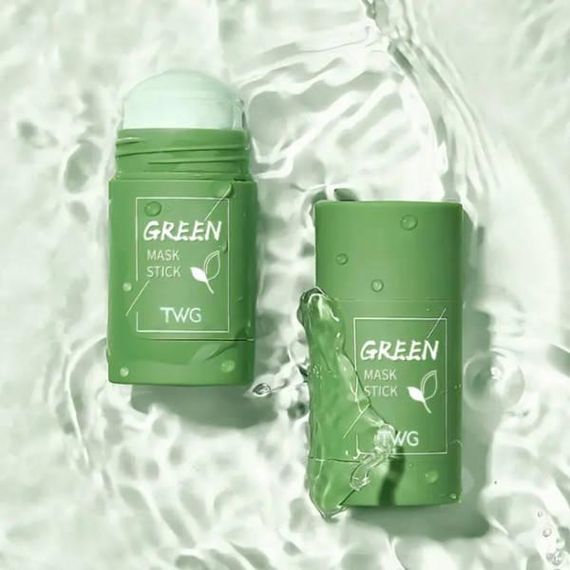 Маска очищающая для лица с глиной и зеленым чаем Nicor Green Mask Stick Maseczka Do Twarzy Зеленая