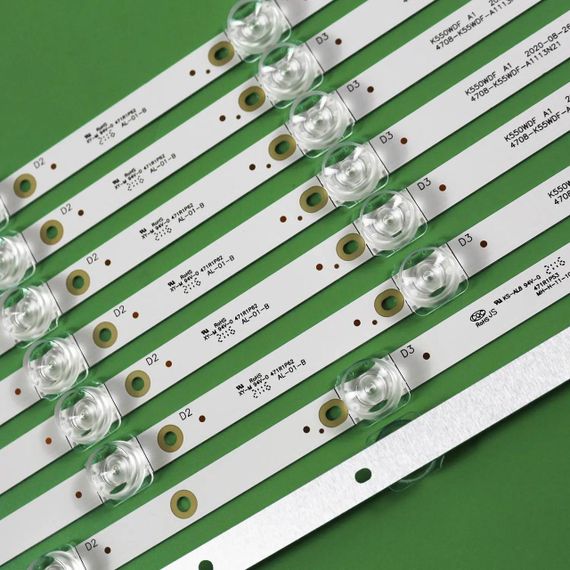 LED підсвітка TV 55“ 4708-K55WDF-A1113N21 4708-K55WDF-A1113N31 4708-K55WDF-A2117N41/N51 K550WDF A1/A2  8шт. | Зображення 3