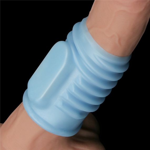 Насадка на член - Vibrating Spiral Knights Ring Blue sexstyle | Зображення 2