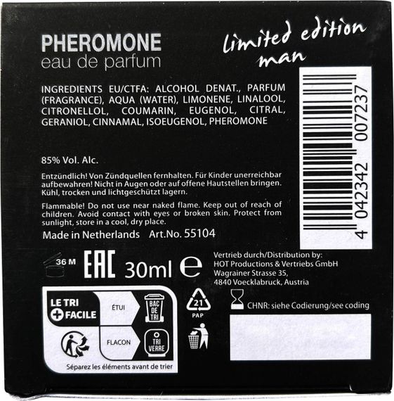 Туалетная вода для мужчин HOT Dubai Limited Edition с феромонами, 30 мл sexstyle | Зображення 3