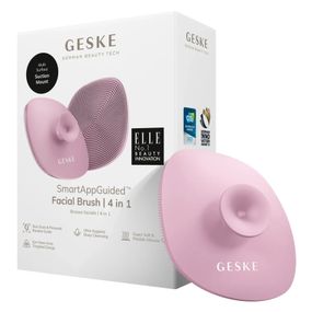 Щітка для обличчя GESKE Facial Brush 4в1 з тримачем pink