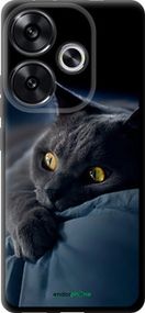 Чехол на Xiaomi Redmi Turbo 3 5G Дымчатый кот "825b-3802-2448"