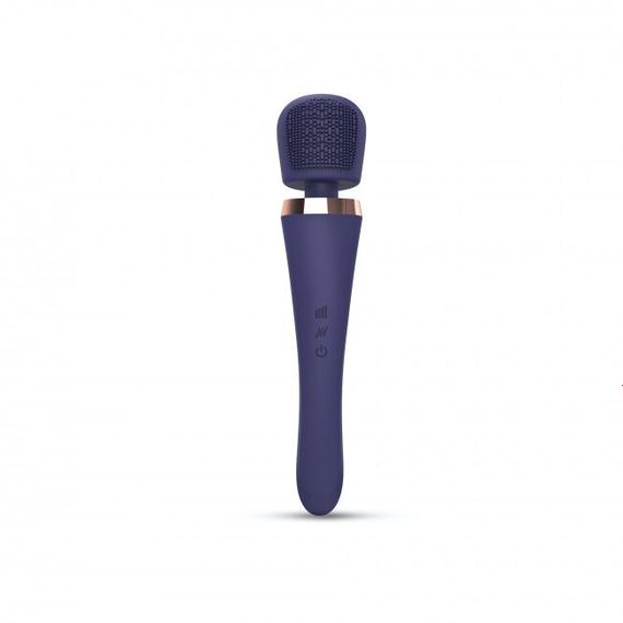 Вібромасажер з силіконовою щіточкою Love to Love Brush Crush – Midnight Indigo | Зображення 1