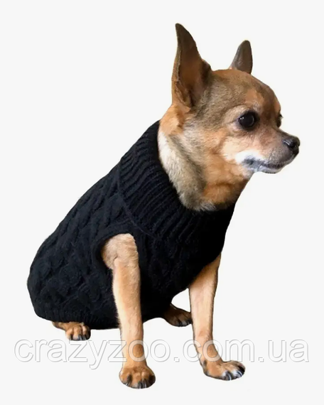 Светр для собак та котів EcoToys Black M чорний A: 25 см B: 36 см C: 27 см 6977 | Зображення 2