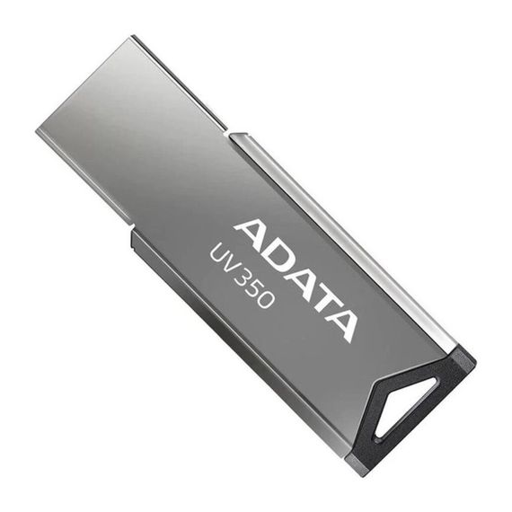 USB флеш накопичувач ADATA 64GB UV350 Metallic USB 3.2 (AUV350-64G-RBK) | Зображення 2
