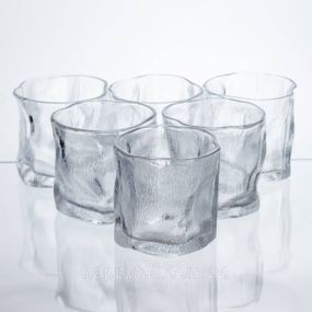 Набір склянок для напоїв Glacier Set 6 штук по 236 мл скляні HP-17-65