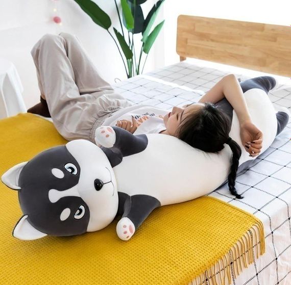 М'яка іграшка Хаскі-обіймашка 130 см XPRO (43397-_622) | Зображення 1