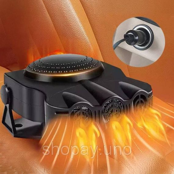Тепловентилятор автомобильный Car Fan CF-612, дуйка для авто, Универсальный обогреватель в машину | Зображення 7