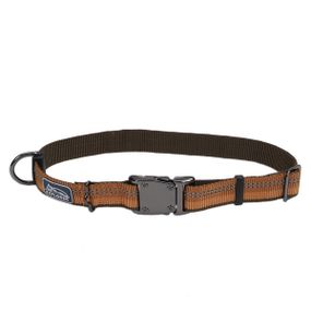 Ошейник светоотражающий для собак Coastal K9 Explorer Collar, 30-46 см, коричневый