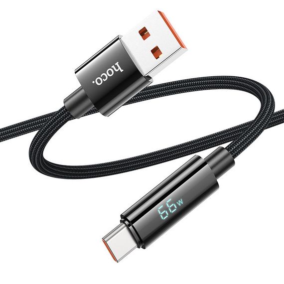 Дата кабель Hoco U125 Benefit 5A USB to Type-C with display (1.2m) | Зображення 2