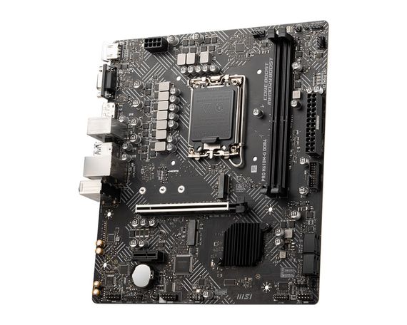 Материнcька плата MSI PRO H610M-G DDR4 s1700 H610 2xDDR4 M.2 HDMI DP D-Sub mATX 911-7D46-221 | Зображення 2