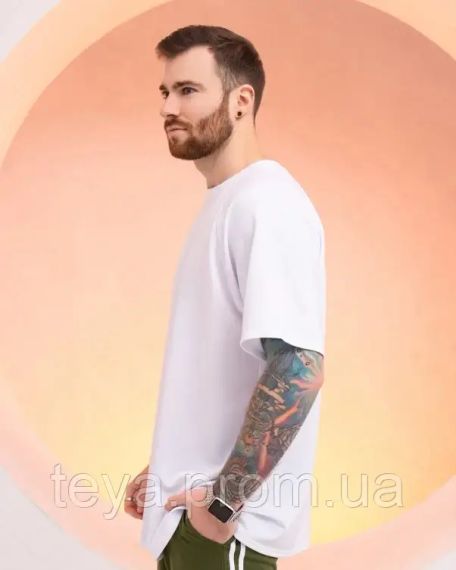 Футболка для чоловіків колір білий розміри L, XXL, XL FI_007031 | Зображення 1