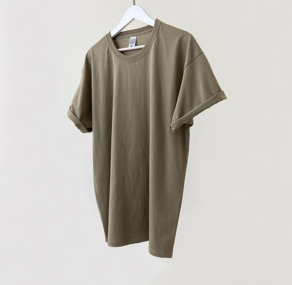 Мужская футболка классическая с коротким рукавом OW0001 цвет бежевый размер S | Зображення 1