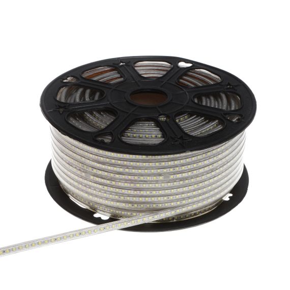 Светодиодная лента влагозащищенная холодный оттенок 220V 24W 2835 CW WHITE PCB IP65 1m (BY-028/120) | Зображення 3