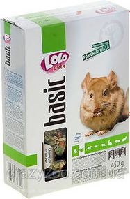 Повнораціонний корм для шиншил Lolo Pets Basic 450 г LO-71600