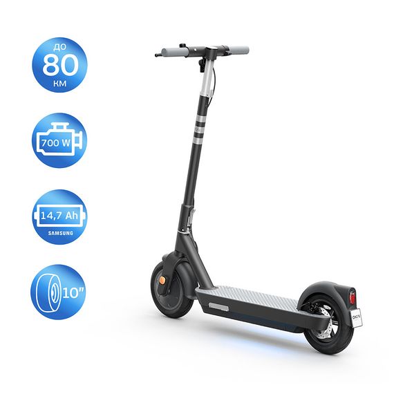 Електросамокат OKAI ES30-NEON PRO Black 10", 350(700)W, 14.7Ah, 80km, 25km\h, 25%, NFC, App, 21kg | Зображення 2