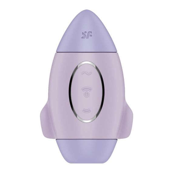 Вакуумний стимулятор з вібрацією Satisfyer Mission Control Violet, 2 незалежні мотори Sex Aura | Зображення 1