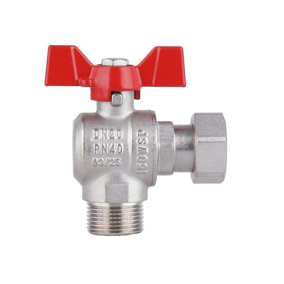 Кран кульовий з накидною гайкою Thermo Alliance Forte 1/2" ВЗ для води кутовий SF224W15 | Зображення 4