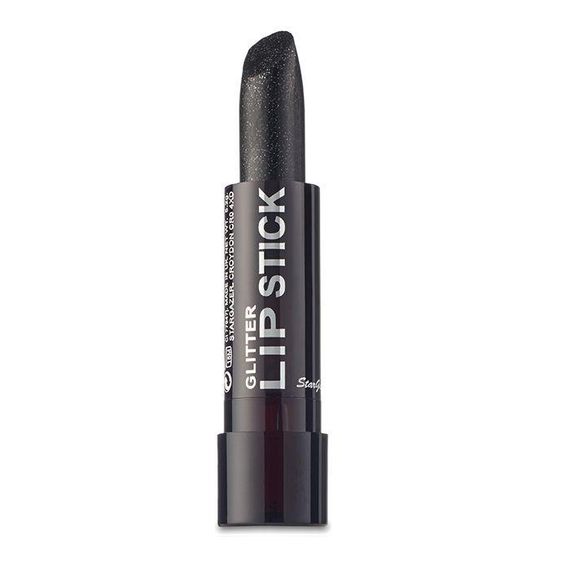 Глиттерная помада для губ Черная Stargazer Glitter Lipstick Black