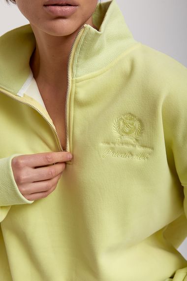 Теплий спортивний костюм зі світшотом на блискавці та джогерами - лимонний цвет, S/M (є розміри) | Зображення 3