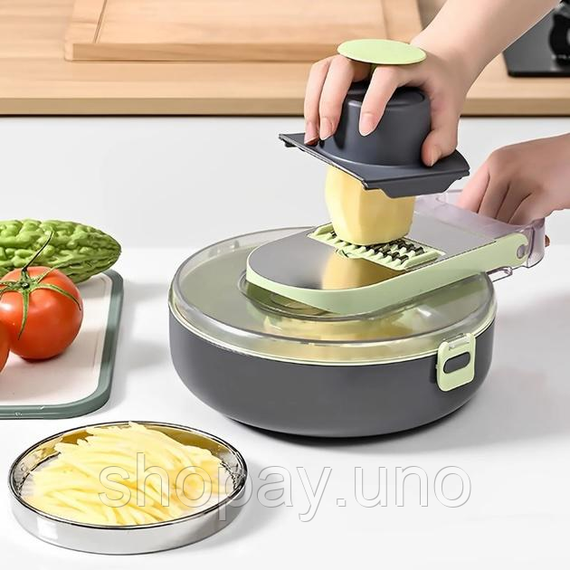 Овочерізка з контейнером Vegetable Cutter 9 в 1 | Зображення 2