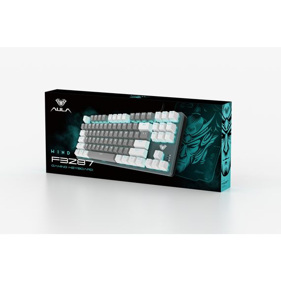 Клавіатура Aula F3287 Keycap KRGD Blue USB UA White/Grey (6948391240688) | Зображення 4