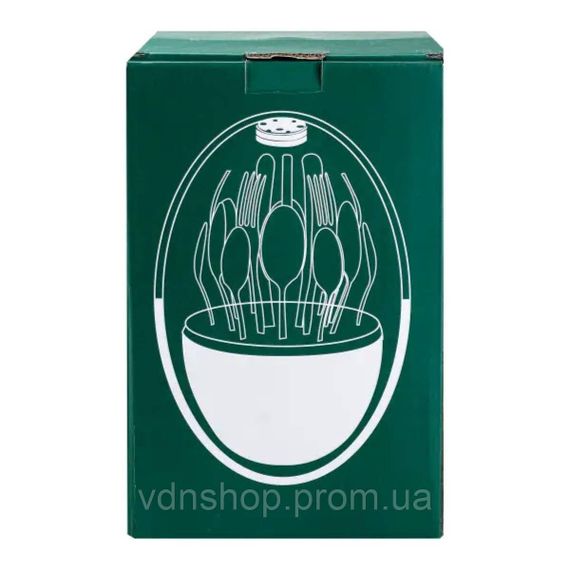 Набір столових приладів на 6 персон із нержавіючої сталі 24 штуки з підставкою Яйце HP78813 | Зображення 2