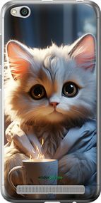 Чохол на Xiaomi Redmi 5A Білий кіт "5646u-1133-2448"