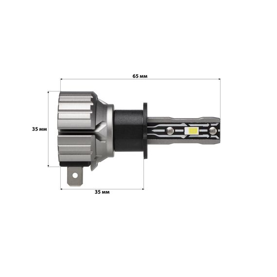Комплект світлодіодних ламп StarLight E2 H3 9-18V 36W Pk22s chip 3570 6500K | Зображення 1