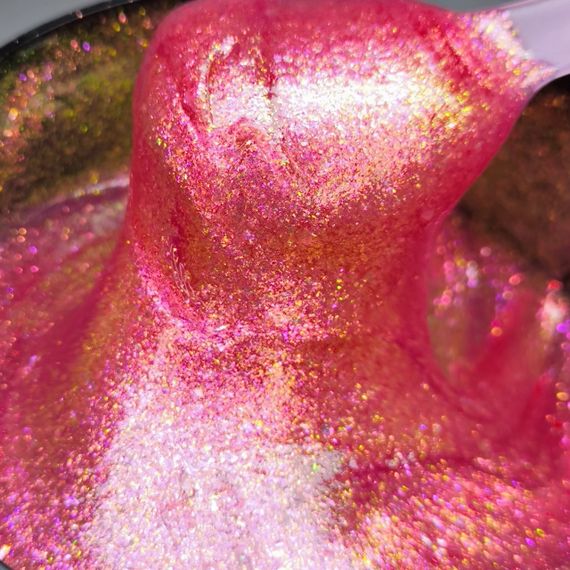 Гель для нарощення Mi YUKI №4 Builder Gel (малиновий з пластівцями юккі) 5мл